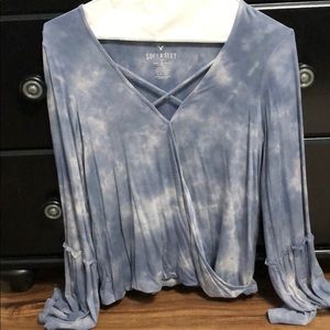 Blue American eagle shirt